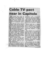 Cable TV pact near in Capitola