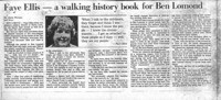 Faye Ellis'a walking history book for Ben Lomond