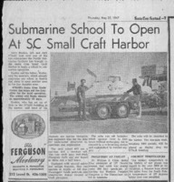 Submarine school to open at SC small craft harbor