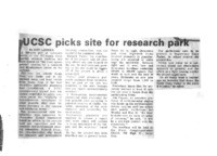 UCSC picks site for research park