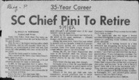 SC Chief Pini to retire