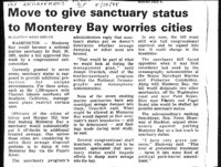 Move to give sanctuary status to Monterey Bay worries cities