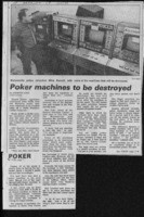 Poker machines to be destroyed