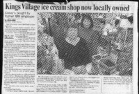 Kings Village ice cream shop now locally owned