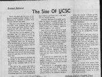 The Size of UCSC