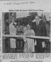 Ribbon falls on Leask's Mid-county shop