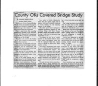 County OKs Covered Bridge Study