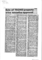 Sale of TECHO property wins tentative approval