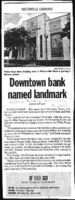 Downtown bank named landmark