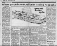 Where groundwater pollution is a big headache