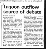 Lagoon outflow source of debate