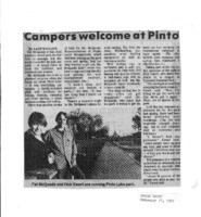 Campers welcome at Pinto