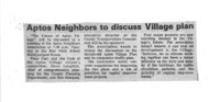 Aptos Neighbors to discuss Village plan