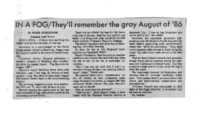 IN A FOG/They'll remember the gray August of '86