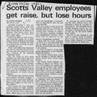 Scotts Valley employees get raise, but lose hours