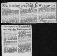 New-housing proposals in Watsonville