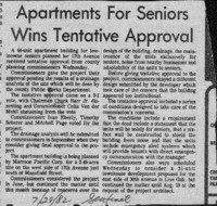 Apartments For Seniors Wins Tentative Approval