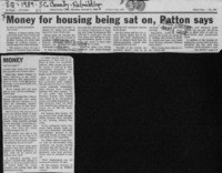 Money for housing being sat on, Patton says