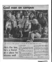 Cool man on campus: He's the law, he's a friend at a place he knows well