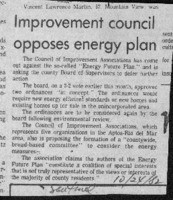 Improvement Council Opposes Energy Plan