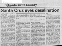Santa Cruz eyes desalination