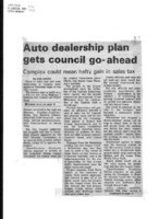 Auto dealership plan gets council go-ahead