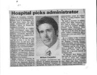 Hospital picks administrator