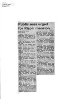 Public uses urged for Rispin mansion