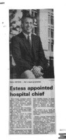 Estess appointed hospital chief