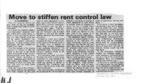 Move to stiffen rent control law