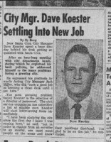 City Mgr. Dave Koester Settling Into New Job