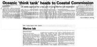 Oceanic 'think tank' heads to Coastal Commission