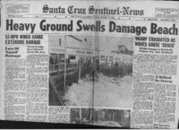 Heavy Ground Swells Damage Beach