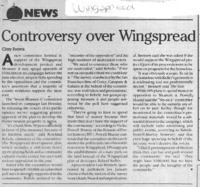 Controversy over Wingspread