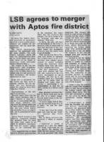 LSB agrees to merger with Aptos fire district