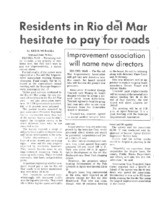 Residents in Rio del Mar hesitate to pay for roads