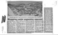 Shopping center expansion opposed