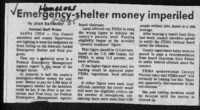 Emergency-shelter money imperiled