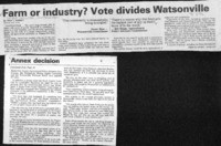 Farm or industry? Vote divides Watsonville