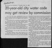 20-year-old city water code may get review by commission