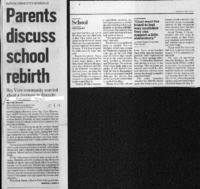 Parents discuss school rebirth