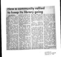 How a community rallied to keep its library going