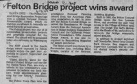 Felton Bridge project wins award