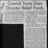 Council turns over disaster relief funds