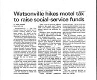 Watsonville hikes motel tax to raise social-service funds