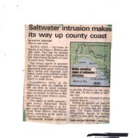 Saltwater intrusion makes its way up county coast