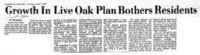 Growth In Live Oak Plan Bothers Residents