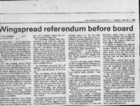 Wingspread referendum before board