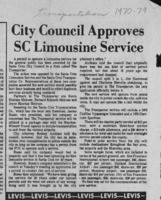 City Council Approves SC Limousine Service