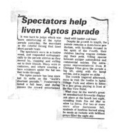 Spectators help liven Aptos parade
